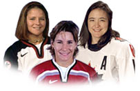 Hockey Hall of Fame Induction Weekend Fan Forum celebrating women's hockey, featuring Olympic gold-medalists Lori Dupuis & Vicky Sunohara of Canada and Chris Bailey of the United States